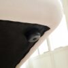 Nordic Modern Sofa With Removable Pillowcase, French Velvet Fabric, Solid Wood Frame, High Density Sponge Filling, 4 Throw Pillows - Beige - Image 9