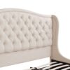 Coverley - King Tufted Shelter Platform Bed - Sky Neutral Beige - Image 7