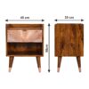 Manila - Copper 1 Drawer Nightstand - Chestnut - Image 10