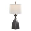 Curvo - Contemporary Table Lamp (Set of 2) - Rubbed Gray Slate / White - Image 3