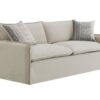 Upendo - Pattern Linen Sofa With 2 Toss Pillows - Beige - Image 3