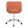 Margarite - Contemporary Task Chair - Chrome / Orange - Image 4