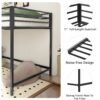 Adam - Junior Twin Loft Bunk - Black - Image 8