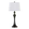 Flint - Contemporary Table Lamp Built In USB Port (Set of 2) - Oil Rubbed Bronze - White - Image 2