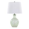 Gloria - Round Contemporary Lamp (Set of 2) - Clear Recycled Spanish / Chrome / White - Image 2