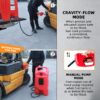 34 Gallon Gas Caddy With Wheels Fuel Transfer Tank, Gasoline Diesel Can Fuel Storage Tank For Automobiles ATV Car Mowers Tractors Boat Motorcycle - Red - Image 10