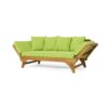 Outdoor Expandable Daybed & Cushions - Teak - Image 11
