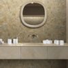 Elegant Marble Bathroom Accessories Set, Genuine Stone, 6 Piece Collection - White / Natural - Image 3