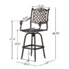 Cast Aluminum Bar Stool - Copper - Image 2