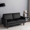 Plush Comfort Loveseat - Black - Image 4