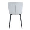 Luxury Minimalist Dining Chairs (Set of 4) With Black Metal Legs - White - Image 6