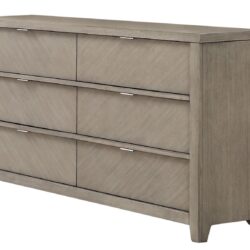 6 Drawer Dresser - Light Gray