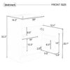 20" Bathroom Vanity With Sink, Freestanding Cabinet With Door Shelf And Adjustable Shelf, And Ceramic Construction - White - Image 3