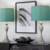 Ashland - Contemporary Table Lamp (Set of 2) - Nickel / Turquoise - Image 5