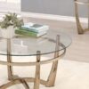 Orlando - Clear Glass Coffee Table - Champagne - Image 3