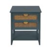 2 Drawer Side Table - Natural Rattan - End Table - Suitable For Bedroom, Living Room, Or Study - Green - Image 10