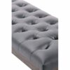 Waverly - Tufted Ottoman Bench - Slate Gray - Image 5