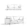 Ava - Mid Century Sofa - Cream - Image 16