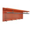 Esyspot - Metal Powder Coating Hook Wall Mounted With Shelf - Orange / Chrome - Image 4