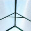 6.3'x6.2'x7' Polycarbonate Greenhouse, Heavy Duty Outdoor Aluminum Walk-In Green House Kit With Rain Gutter, Vent And Door For Backyard Garden - Green - Image 3