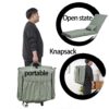 Foldable Portable Camping Chair With Carry Bag 14 Position Adjustable Recliner For Adults Cotton & Metal Frame For Outdoor Travel, Picnic, Or BBQ - Light Green - Image 5