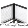 Adam - Twin Over Full Bunk Guard Rail - Black With White Mesh - Image 19