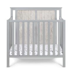 Connelly - Mini Crib With Mattress Pad - Gray, Rockport Gray