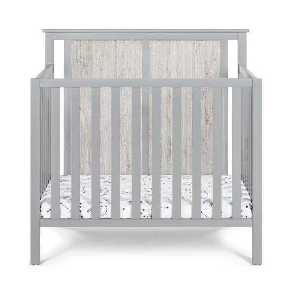 Connelly - Mini Crib With Mattress Pad - Gray, Rockport Gray