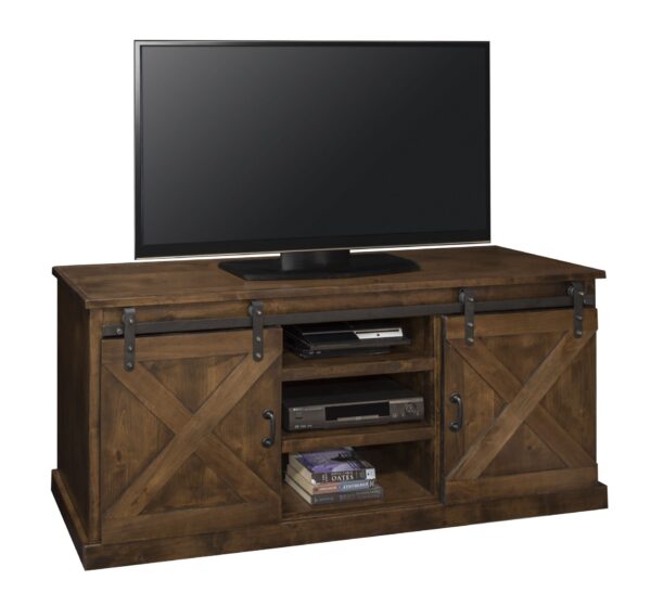 Farmhouse - TV Stand Console For TVs Up To 80" - Aged Whiskey