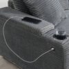 Convertible L Shaped Sectional Corner Couch With Armrest Storage Cup Holders USB Charger, Irregular Corner Oversized Comfy Modular Sofa - Gray - Image 11