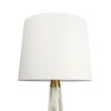 Enclave - Hydro Table Lamp With On / Off Switch Faux Marble Base Shade - Gold / White / White Marble - Image 3