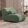 1 Piece Luxury Chenille Fabric Modular Sofa With Spring Cushions & Hidden Legs - Green - Image 3