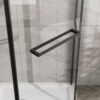 Neo Angle - Frameless Shower Door With Clear Sgcc Tempered Glass - Matte Black - Image 6