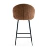 Modern Style Counter Height Bar Stools, With Comfortable Upholstery, Durable Metal Legs Ensure Stability - Brown - Image 9