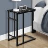 Accent Table, C - Shaped, Modern Design - Black - Image 6