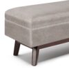 Owen - Rectangular Storage Ottoman - Distressed Gray Taupe - Image 4