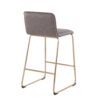 Casper - Fixed Height Contemporary Counter Stool (Set of 2) - Gold / Gray - Image 4