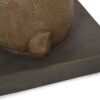 Hand Crafted Rabbit Umbrella Base With Playful Design - Light Brown - Image 13