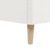 Stockholm - Queen Modern Wavy Headboard Platform Bed - Antique White - Image 4