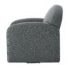 Eddie - Swivel Chair With Durable Hemp Like Fabric And 360 Degree Swivel - Gray - Image 9