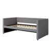 Modern Style Twin Size Upholstered Daybed With Trundle For Guest Room, Small Bedroom, Study Room - Gray - Image 6