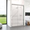 Semi Frameless Double Sliding Shower Door With 6Mm Sgcc Tempered Glass - Chrome - Image 4
