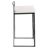 Fuji - Contemporary Stackable Counter Stool (Set of 3) - Black / White - Image 3