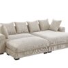 Duke - 4 Piece Upholstered Sectional - Beige - Image 10