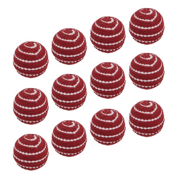 Christmas Ball Ornaments Decorative Hanging Ball Christmas Tree Ornaments For Holiday Party Decorations (Set of 12) - Red