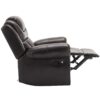 3 Pieces Recliner Sofa Sets Home Theater Seating Manual Recliner Chair With Center Console And Led Light Strip For Living Room - Brown - Image 26