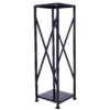 Decorative Firewood Storage Log Rack Holder For Outdoor Indoor Fireplace Fireplace Storage Log Rack Holder Wood Storage Logs Holder Fireside Holders - Black - Image 2