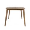 Acacia Wood Dining Table 8 Person Outdoor Table, Farmhouse Furniture For Patio, Garden, Backyard - Light Brown - Image 8