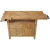 Wood Workbench For Garage Workshop And Home - Natural - Image 9