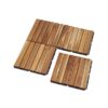 30 Pieces Interlocking Deck Tiles Striped Pattern Acacia Hardwood 12" X 12" Outdoor Flooring - Teak / Yellow - Image 24